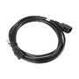 Lanberg CA-C13E-11CC-0030-BK Cable de Extensión 3m C13 a C14 Negro
