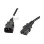 Lanberg CA-C13E-11CC-0030-BK Cable de Extensión 3m C13 a C14 Negro