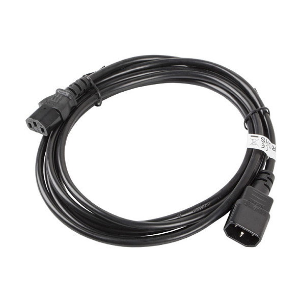 Lanberg CA-C13E-11CC-0030-BK Cable de Extensión 3m C13 a C14 Negro