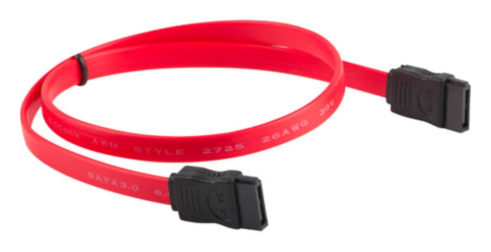 Lanberg Cable SATA III CA-SASA-10CU-0050-R de 50 cm, Rojo Lanberg Cable SATA III CA-SASA-10CU-0050-R de 50 cm, Rojo