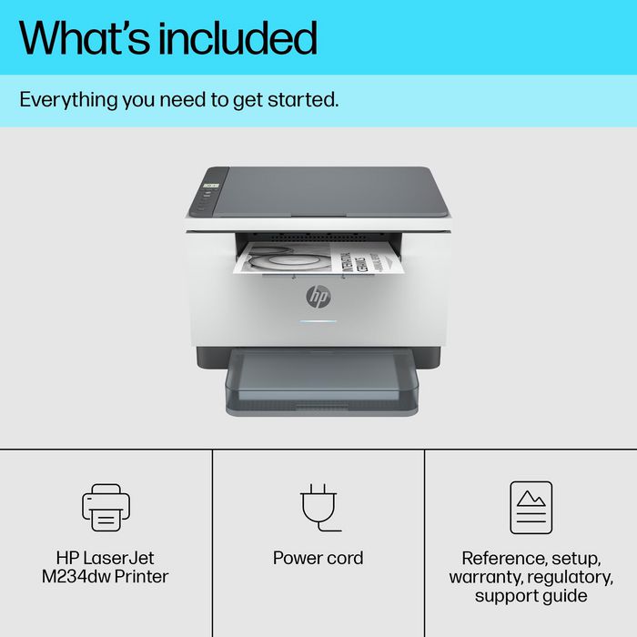 HP LaserJet MFP M234dw Impresora Multifunción, Impresión Rápida a Doble Cara, App HP Smart, Conexiones Fiables