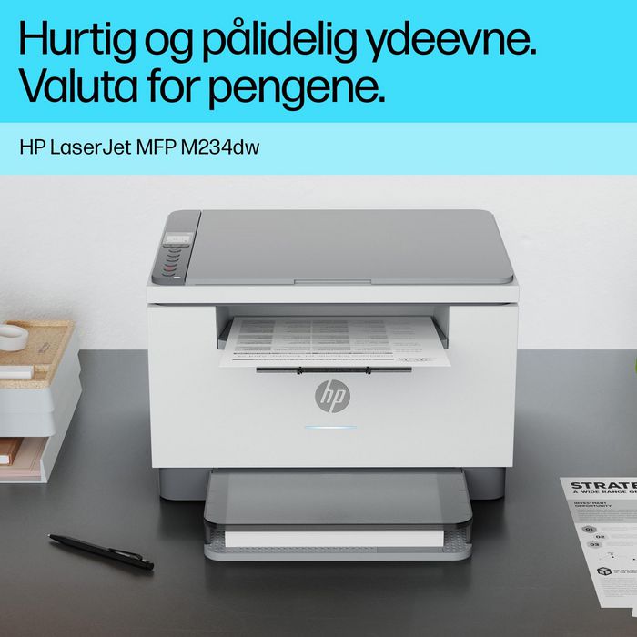 HP LaserJet MFP M234dw Impresora Multifunción, Impresión Rápida a Doble Cara, App HP Smart, Conexiones Fiables