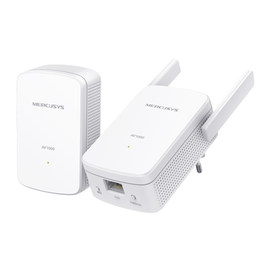 Mercusys MP510 Kit Adaptador PLC 2 unidades, 1000 Mbps, Puerto LAN Gigabit, para Extender Red WiFi por Enchufe
