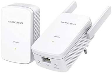 Mercusys Kit Repetidores WiFi Powerline MP510KIT AV1000 Gigabit 300 Mbps Blanco