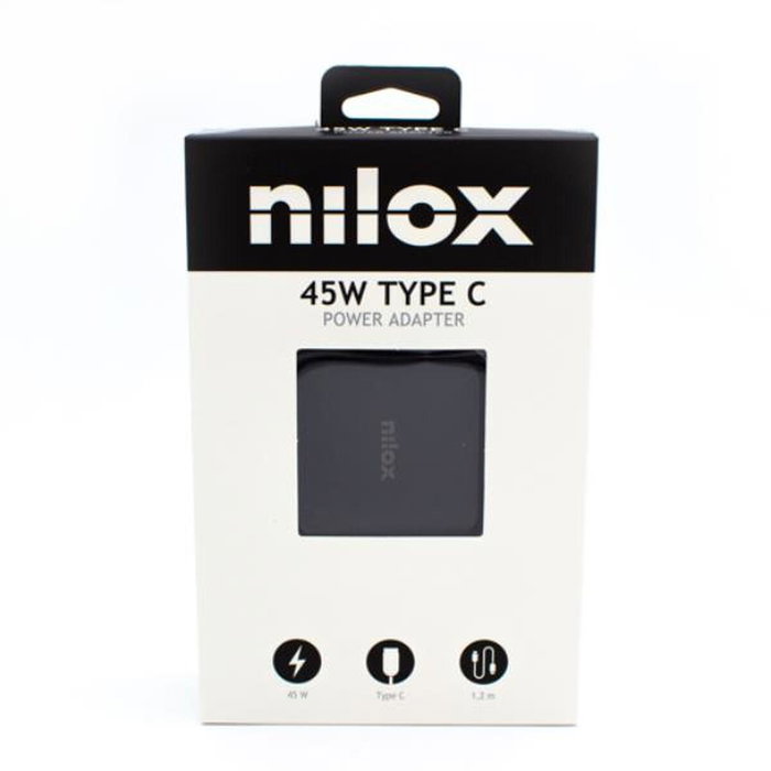 Nilox Cargador Universal Para Portátil 45 W Usb C Negro