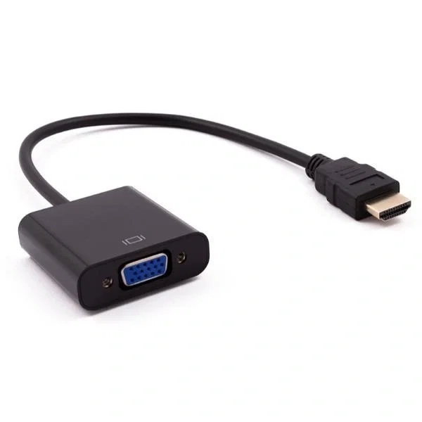 Nilox Adaptador Conversor HDMI a VGA con Cable de 0,15 m - Negro Nilox Adaptador Conversor HDMI a VGA con Cable de 0,15 m - Negro