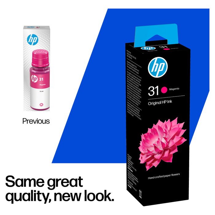 HP Botella de Tinta Original 31 Magenta 70 ml