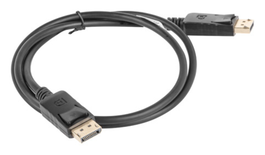Lanberg Cable DisplayPort Macho a Macho 4K 1 metro CA-DPDP-10CC-0010-BK