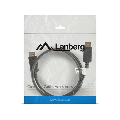 Lanberg Cable DisplayPort Macho/Macho 4K 1m Negro CA-DPDP-10CC-0010-BK