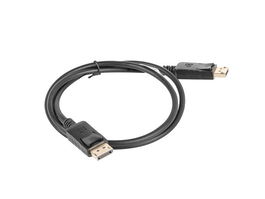 Lanberg Cable Displayport Macho a Macho 1.2 4K 1m Negro Conectores Dorados