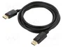 Lanberg Cable DisplayPort Macho/Macho 3m 4K Negro CA-DPDP-10CC-0030-BK