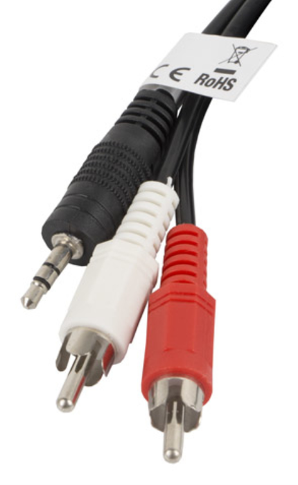 Lanberg Cable de Audio Estéreo Minijack 3,5 mm a 2x RCA 2m