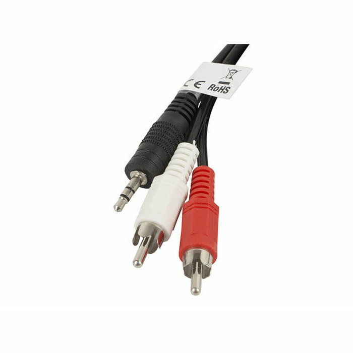 Lanberg Cable de Audio Estéreo Minijack 3,5 mm a 2x RCA 2m