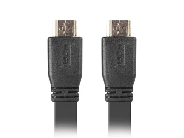Lanberg Cable HDMI CA-HDMI-21CU-0010-BK 1m Negro Plano 4K
