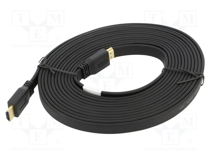 Lanberg Cable HDMI Plano 4K 5m Negro Lanberg Cable HDMI Plano 4K 5m Negro