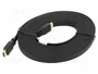 Lanberg Cable HDMI Plano 4K 5m Negro
