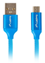 Lanberg Cable USB 2.0 a Micro USB 1,8m Azul CA-USBM-20CU-0018-BL