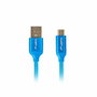 Lanberg Cable USB 2.0 a Micro USB 1,8m Azul CA-USBM-20CU-0018-BL