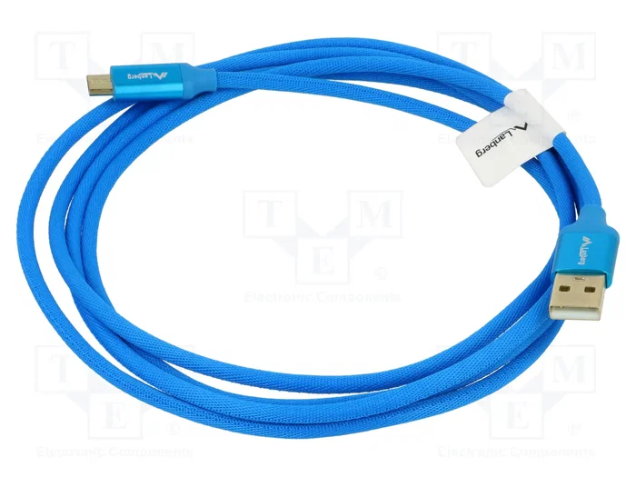 Lanberg Cable USB 2.0 de 1,8 m USB A a Micro-USB Azul Lanberg Cable USB 2.0 de 1,8 m USB A a Micro-USB Azul