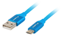 Lanberg Cable USB A a Micro USB 2.0 1m Azul CA-USBM-20CU-0010-BL