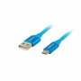 Lanberg Cable USB A a Micro USB 2.0 1m Azul CA-USBM-20CU-0010-BL