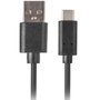Lanberg Cable USB-A a USB tipo-C CA-USBO-20CU-0018-BK 1,8m Negro