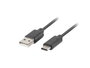 Lanberg Cable USB-A a USB tipo-C CA-USBO-20CU-0018-BK 1,8m Negro