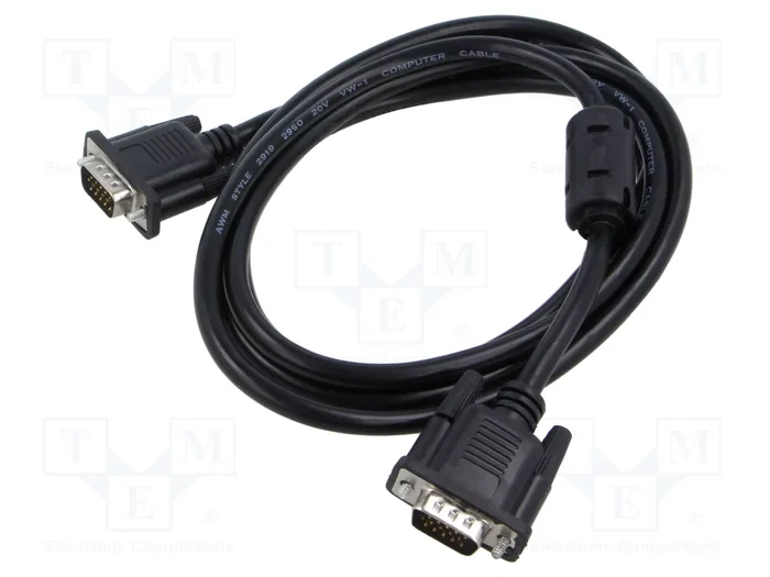 Lanberg Cable VGA CA-VGAC-10CC-0018-B de 1,8 m Negro