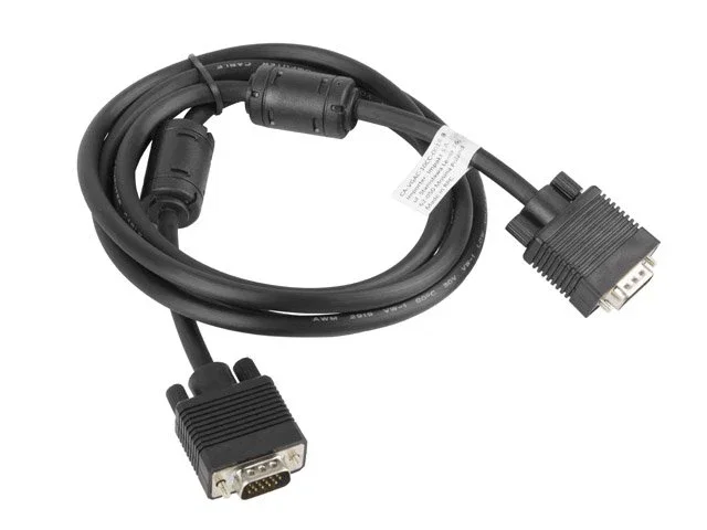 Lanberg CA-VGAC-10CC-0018-B Cable VGA HD15 Macho-Macho 1.8 Metros (D-Sub) Negro