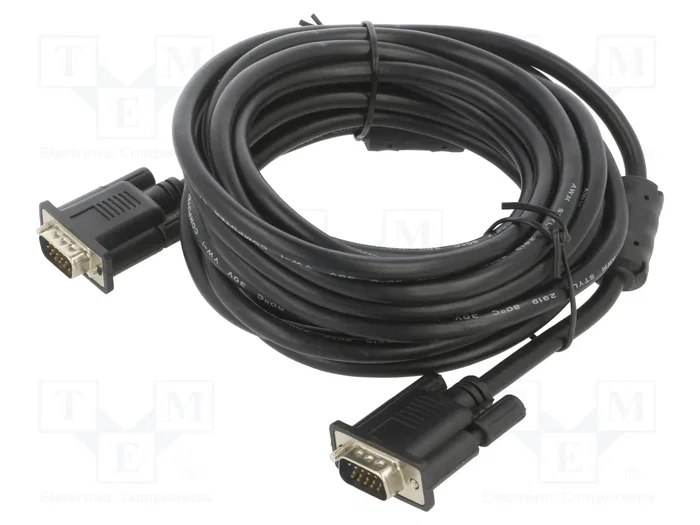 Lanberg Cable VGA Macho-Macho CA-VGAC-10CC-0050-B 5m Negro