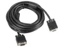 Lanberg CA-VGAC-10CC-0050-B Cable VGA 5m Macho-Macho con Ferritas, Negro, Conector D-Sub