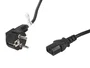 Lanberg CA-C13C-11CC-0100-BK Cable de Alimentación 10m C13 Angular y CEE7/7 Schuko