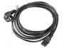 Lanberg CA-C13C-11CC-0100-BK Cable de Alimentación 10m C13 Angular y CEE7/7 Schuko