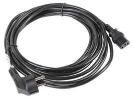 Lanberg CA-C13C-11CC-0100-BK Cable de Alimentación Schuko a IEC320 C13, 10 m