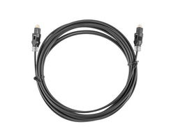 Lanberg Cable Toslink Óptico Digital Audio, 2 Metros, Negro