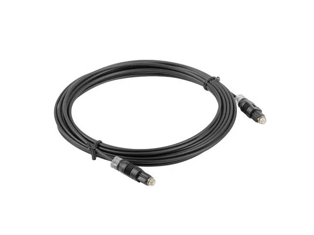 Lanberg CA-TOSL-10CC-0030-BK Cable Óptico Toslink 3 m Negro