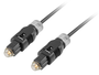 Lanberg Cable óptico de audio digital Toslink CA-TOSL-10CC-0030-BK 3m negro