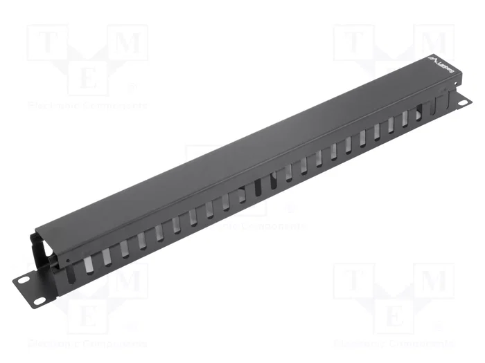 Lanberg Organizador de Cables 1U 19 Pulgadas Negro AK-1201-B Lanberg Organizador de Cables 1U 19 Pulgadas Negro AK-1201-B