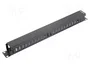 Lanberg Organizador de Cables 1U 19 Pulgadas Negro AK-1201-B