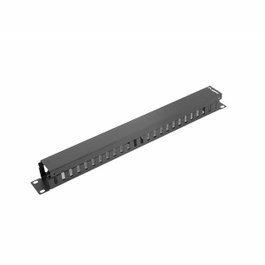Lanberg AK-1201-B Organizador de cables 1U 19 pulg negro