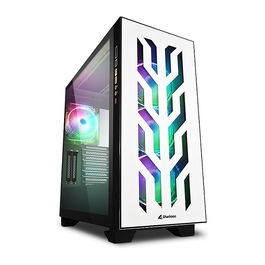 Sharkoon CA300T ATX/E-ATX Torre Blanca con Doble Cristal