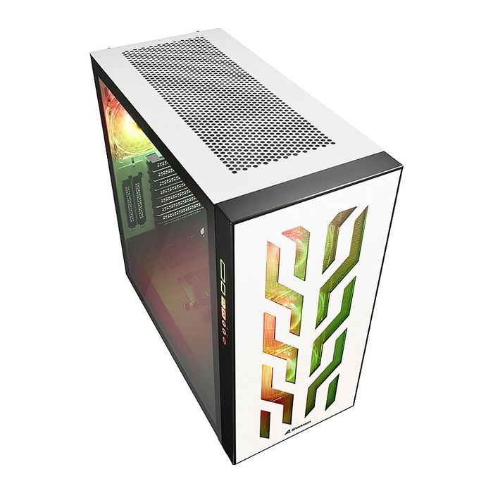 Sharkoon CA300T ATX/E-ATX Torre Blanca con Doble Cristal