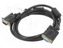 Lanberg Cable VGA CA-VGAC-10CC-0018-B+ Macho a Hembra 1,8 m Negro
