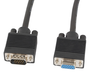 Lanberg Cable VGA Macho/Hembra 1,8 m Negro CA-VGAC-10CC-0018-B+