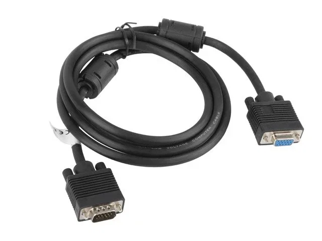 Lanberg Cable VGA CA-VGAC-10CC-0018-B+ Macho a Hembra 1,8 m Negro Lanberg Cable VGA CA-VGAC-10CC-0018-B+ Macho a Hembra 1,8 m Negro