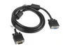 Lanberg Cable VGA CA-VGAC-10CC-0018-B+ Macho a Hembra 1,8 m Negro