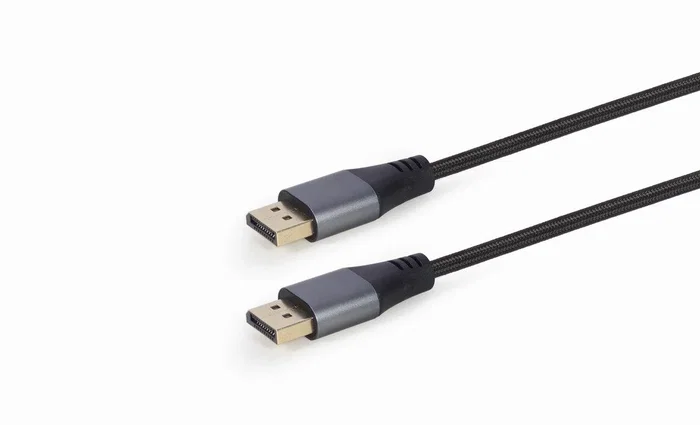 Gembird CC-DP8K-6 Cable DisplayPort Premium 8K 60Hz 1.4 - 1.8 Metros Negro, Conectores Chapados en Oro y Trenzado de Nylon