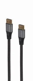 Gembird CC-DP8K-6 Cable DisplayPort Premium 8K 60Hz 1.4 - 1.8 Metros Negro, Conectores Chapados en Oro y Trenzado de Nylon