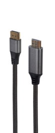 Gembird Adaptador de cable DisplayPort a HDMI Premium 1,8m Negro