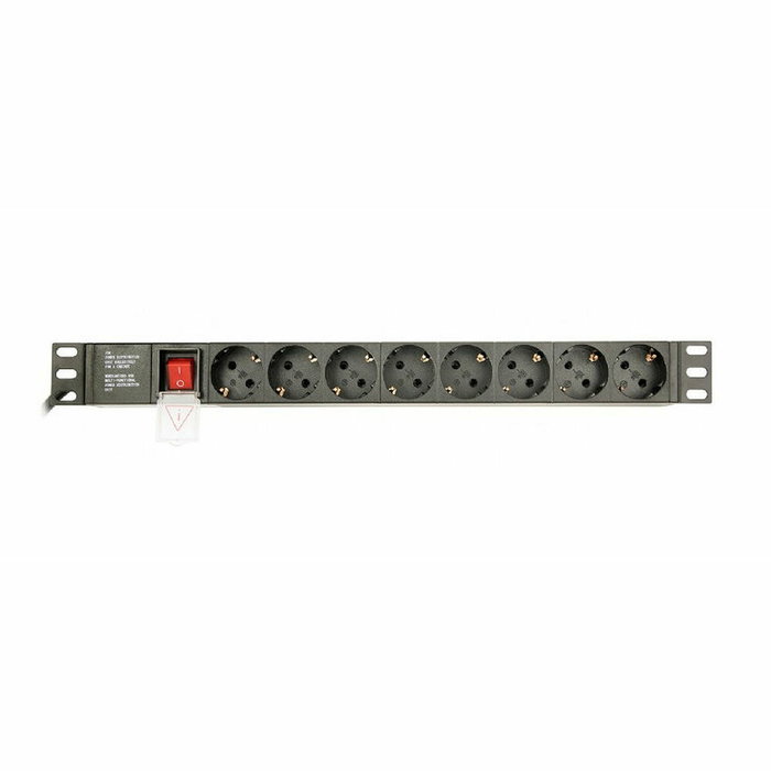 GEMBIRD EG-PDU-014 PDU 8 salidas AC 1U Negro